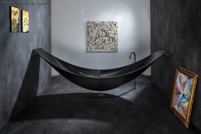 Дизайнерская ванна в виде гамака